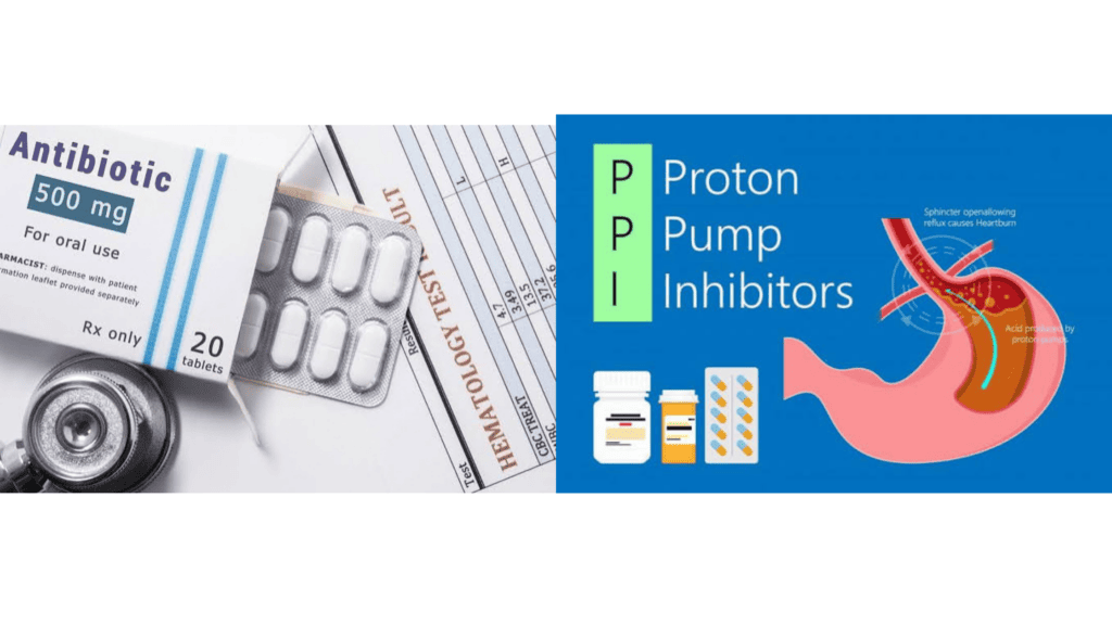 H. Pylori treatment medication protocol including targeted antibiotics and proton pump inhibitors PPIs at Al Samria Medical Center Jeddah 